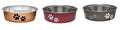 Loving Pets  Assorted  Bones and Paw Prints  Stainless Steel  Medium