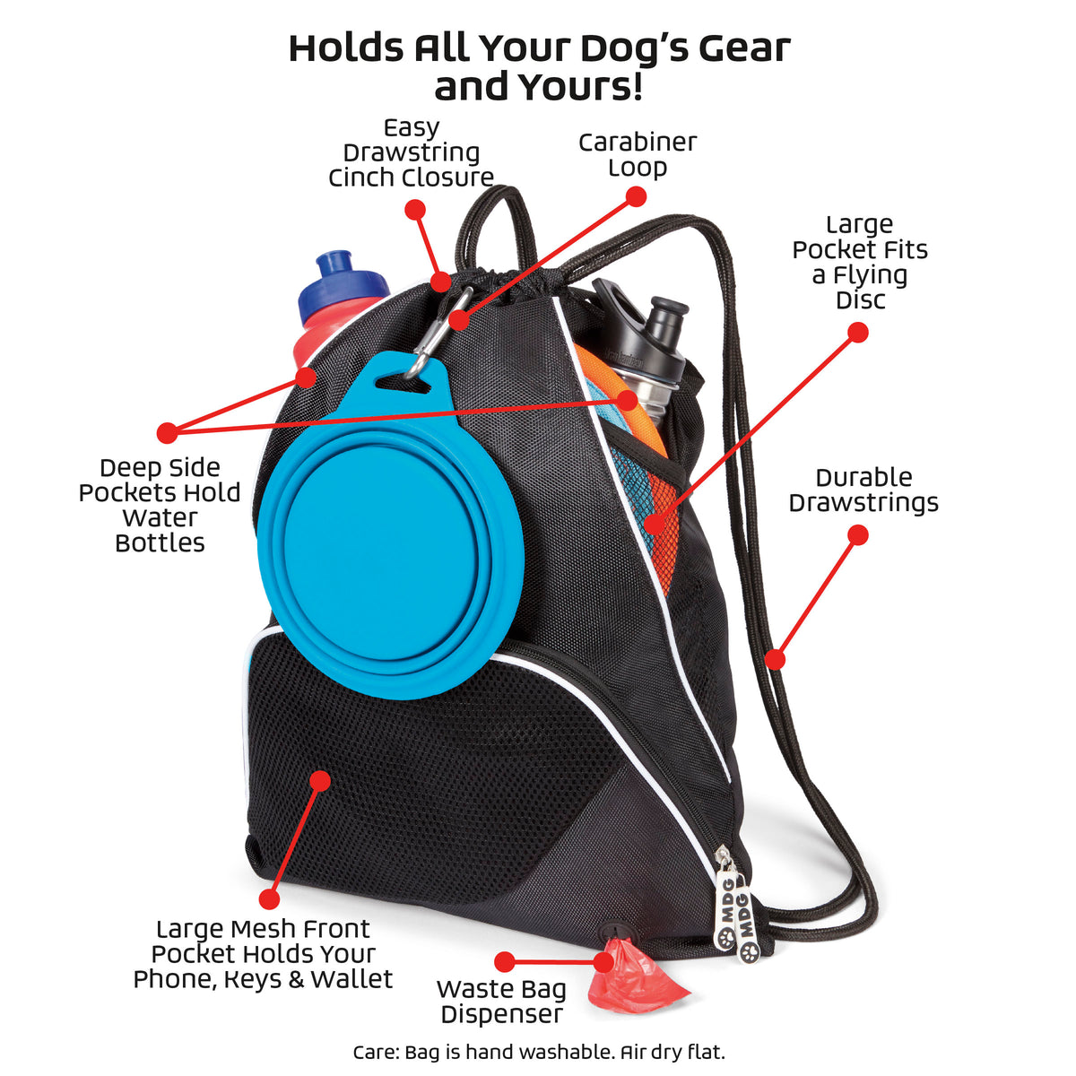 Mobile Dog Gear Dogssentials Drawstring Cinch Sack